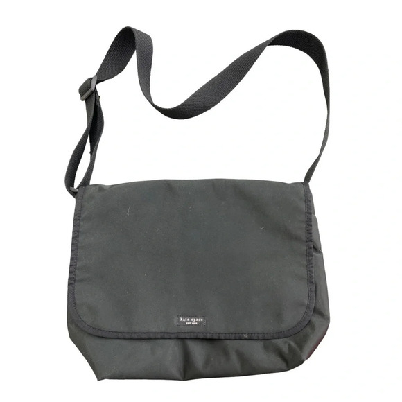 Kate spade crossbody black messenger bag vintage - Picture 1 of 7